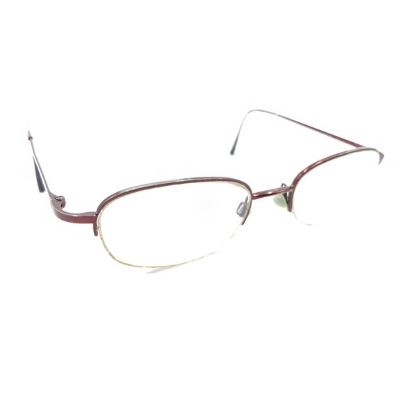 CHANEL, Accessories, Chanel Brown Metal Half Rim Eyeglasses Frames 489 13  Italy Designer Women Men